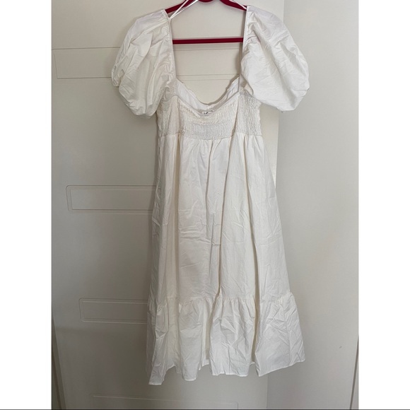 White Smock Dress. Size 14 - Picture 4 of 5